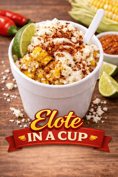 Elote Mexican Corn in Cup