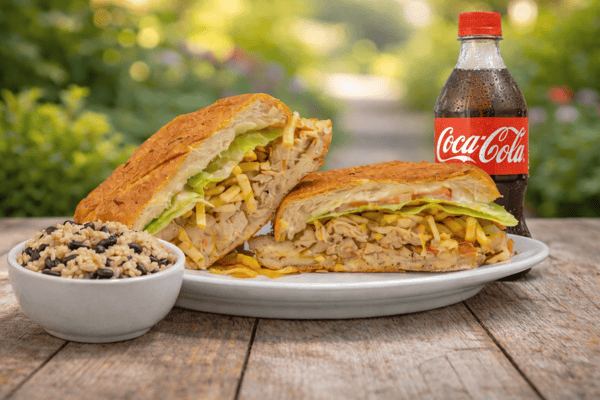 Chicken Sandwich Combo with side and 20 oz. Soda Bottle