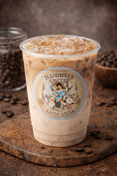Iced Cafe con Leche (16 oz.)