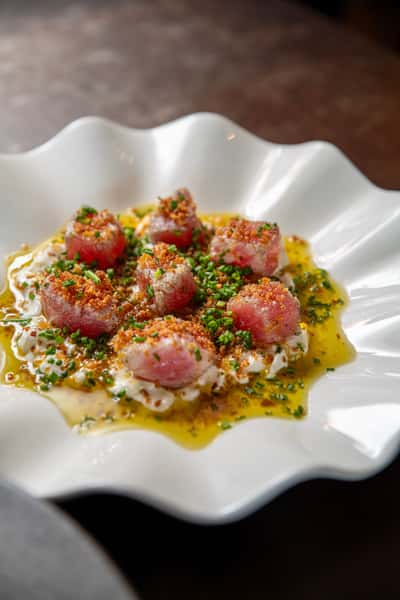 Tuna Stracciatella starter