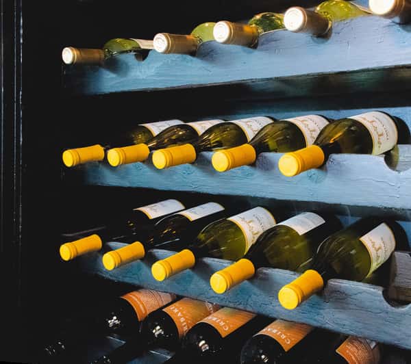 white wine rack