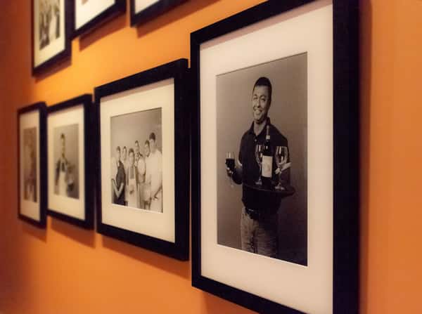 photos on the wall