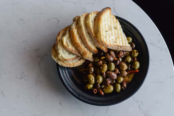 Warm Olives and Bread