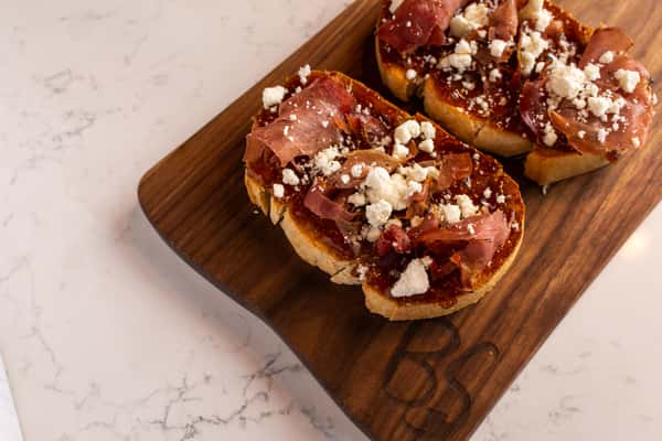 Fig Jam, Prosciutto, Goat Cheese