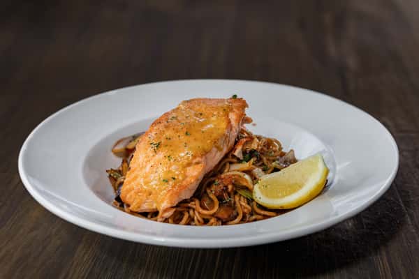 Miso Glazed Salmon Stir Fry