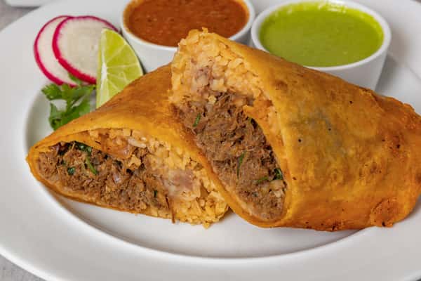 Burrito with meat