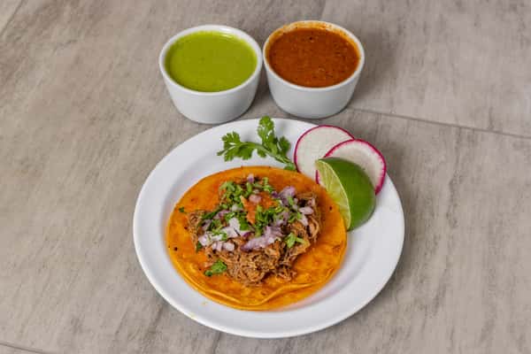Taco with lemon