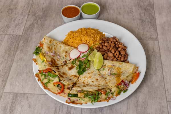 Veggie Quesadilla Plate