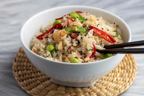 Chicken Basil Fried Rice
