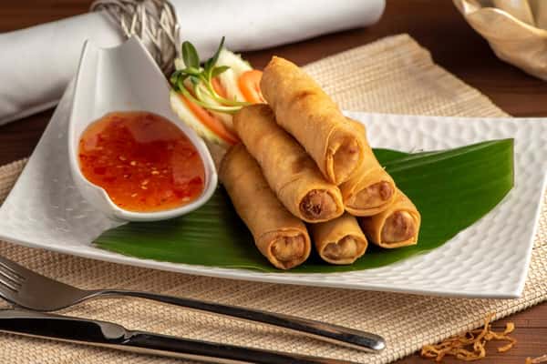 Veg. Spring Rolls (V+)