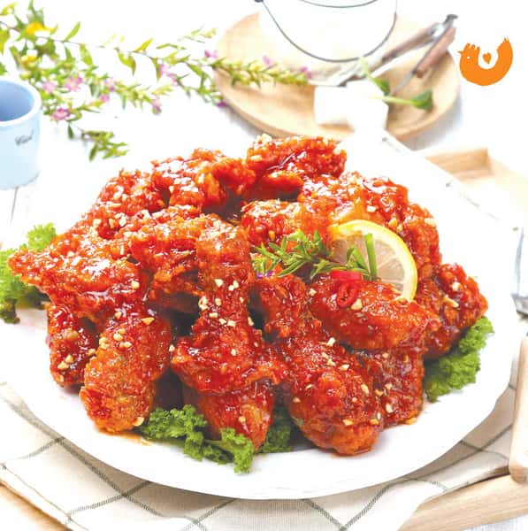 crispy fried seasoned chicken