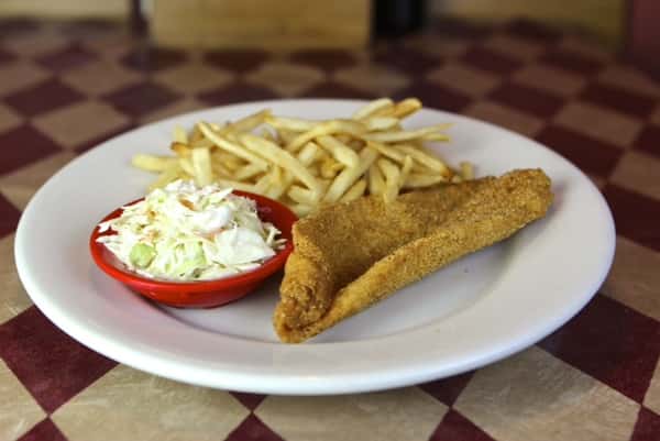 french fries and a side of cole slaw