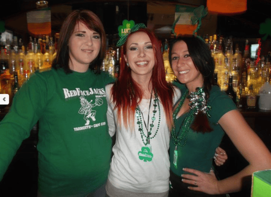 women in green