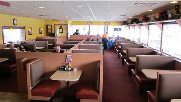 Interior of restaurant