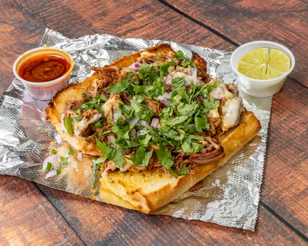 Birria Sandwich, Can of Pop