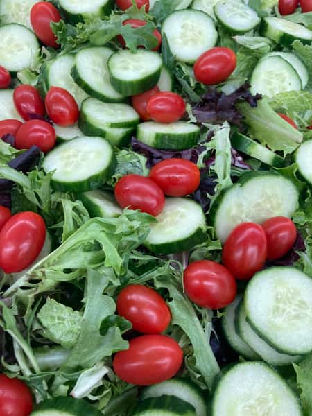 Spring MIx with Tomatoes & Cucumber