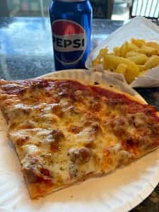 Slice, Can of Pop, Fries