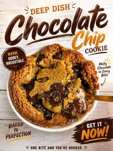 Deep Dish Chocolate Chip Cookie