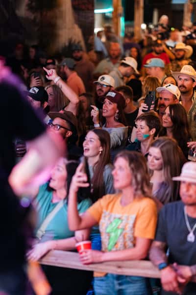 Rusty Nickel IceHouse Live Music Crowd