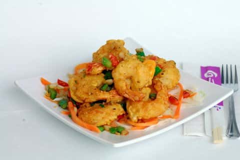Spicy prawn appetizer