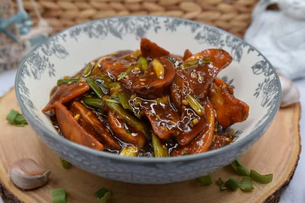 Spicy garlic potato
