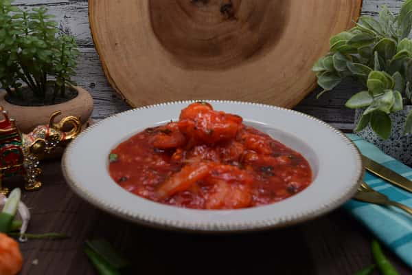 Sweet & Sour Manchurian Tiger Prawns Gravy