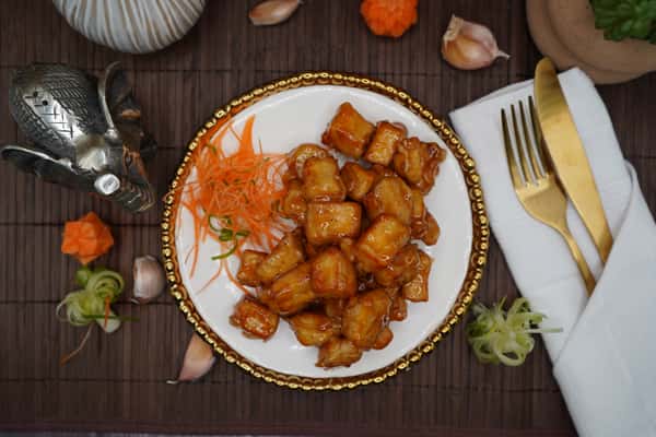 crispy paneer bites honey garlic