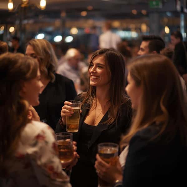 corporate events and gathering with beer