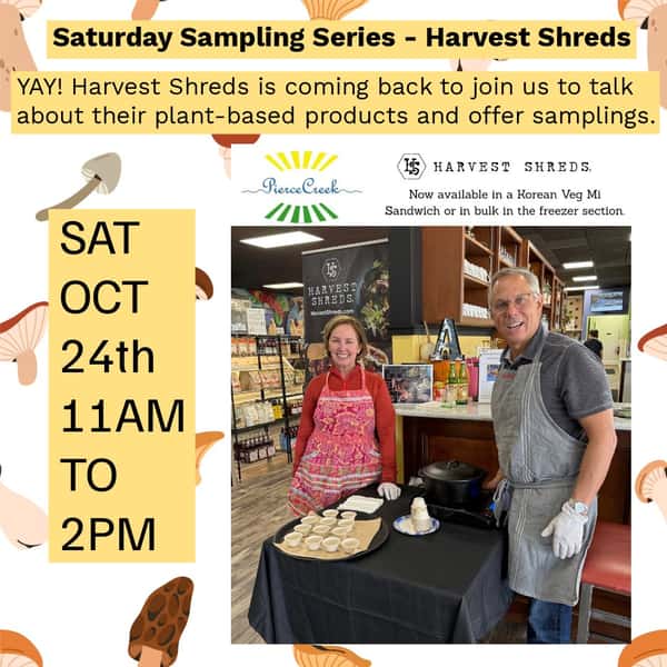 Today!
Pierce Creek
10405 Old Olive Street Road
Creve Coeur
Learn about Harvest Shreds, have a Korean Veg-Mi for lunch. Harvest Shreds is available for purchase, too.
@harvestshreds #plantbasedprotein #localfood