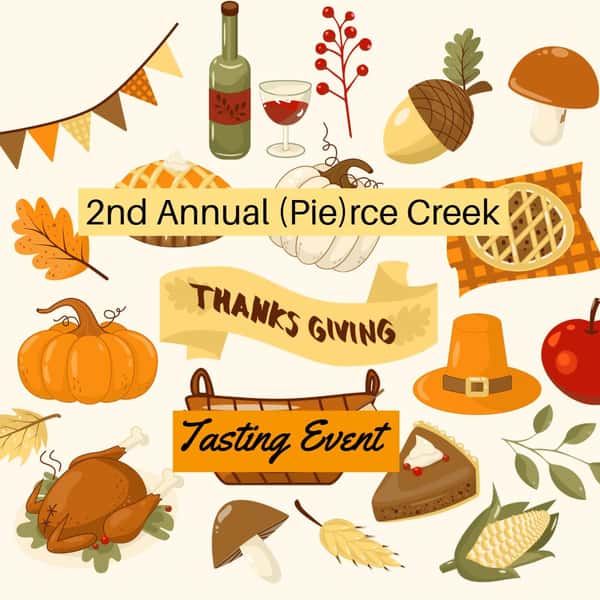 Tonight!!!
Be our guest for this festive tasting event.
🍷🥃🎉Wednesday, October 21, from 5 PM to 7 PM is the Festive Feasting event with Revelton Distillery, Pinnacle Wines, Pierce Creek holiday pies, and sides sampling.
Pierce Creek
10405 Old Olive Street Road
Creve Coeur, MO
Restaurant, bar, bakery, butcher, deli, market
Tuesday through Saturday
Food service 8 AM to 8 PM
Bar open until 9 PM
