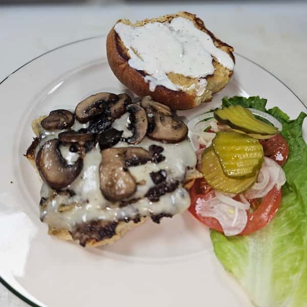 Mushroom & Swiss Smash Burger