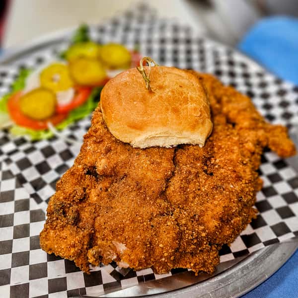 B.P.T. (Breaded Pork Tenderloin) Sandwich 