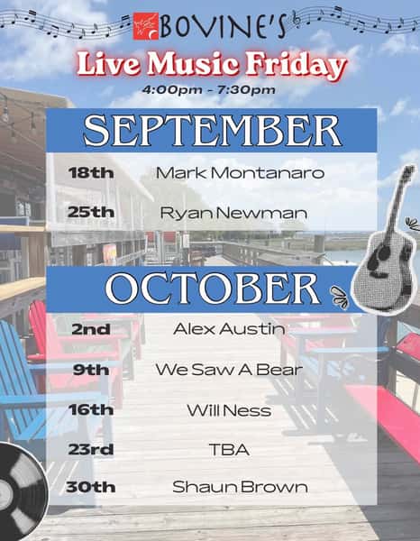 Sept/Oct Live Music Fridays