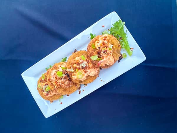 Loaded Fried Green Tomatoes