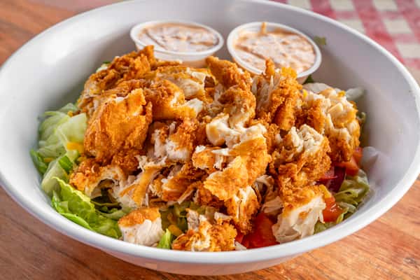 fried chicken salad