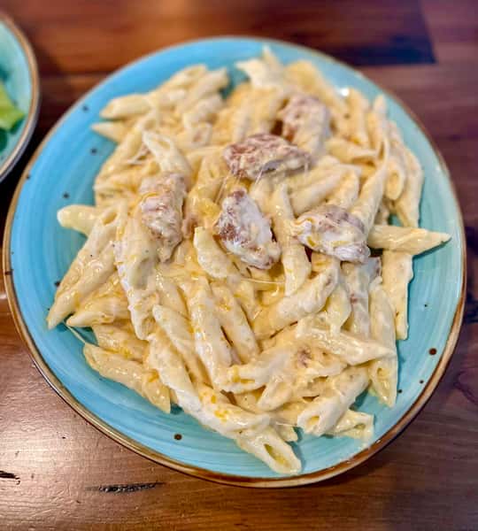Penne Mac & Cheese with Chicken Tender Bites