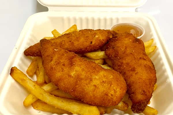 Crispy Chicken Tenders with Fries
