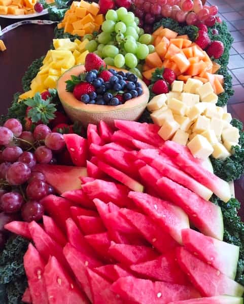 Fresh Fruit and Cheese Board