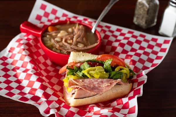1/2 Cold or Hot Sub and Soup Special