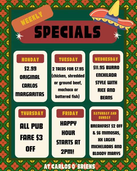 New Weekly Specials!