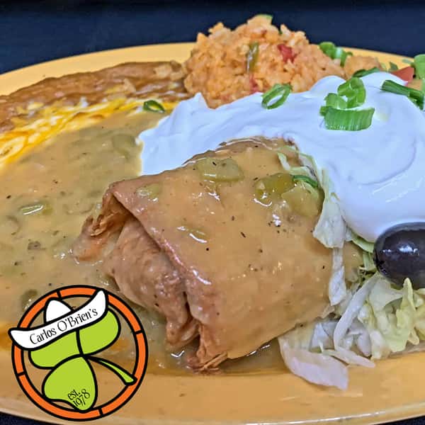 Chicken, Shredded or Ground Beef, or Carnitas Chimichanga