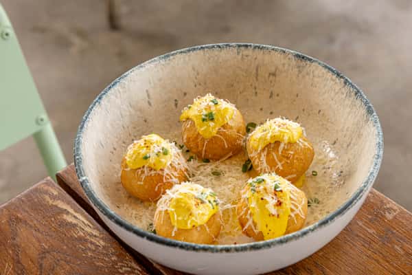Cheese Stuffed Yuca Fritters