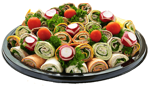 catering wrap platter