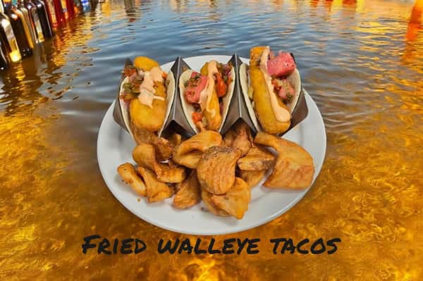 Fried Walleye Tacos