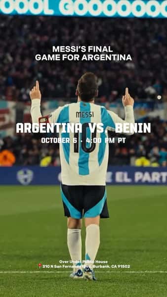The end of a legendary era. 🇦🇷⚽ Don’t miss out on a moment in history.

#Messi #Argentina #Soccer #Football #OverUnderBurbank