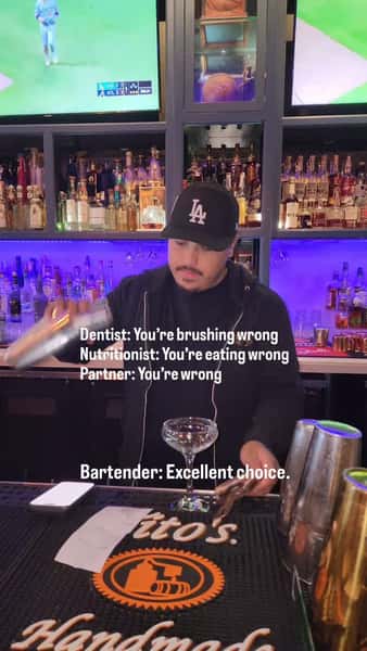 Finally, someone who supports your decisions. 🍻😂

Your bartender always has your back at Over Under.

#OverUnderPublicHouse #BurbankBars #GameDayLA #CocktailTime #burbanknightlife