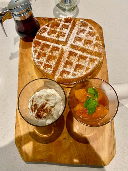 Peaches & Cream Waffle