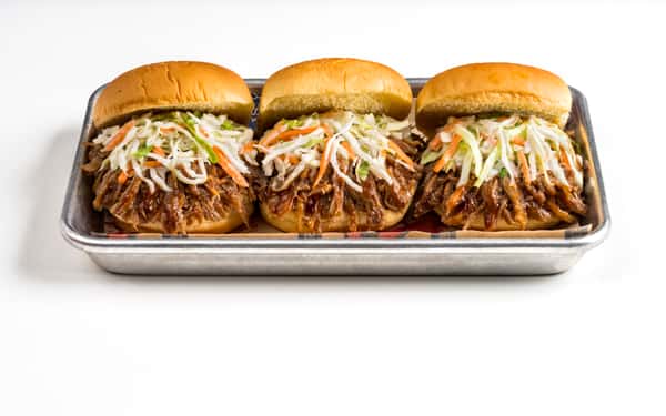 Almost Everything BBQ Pulled Pork Sliders