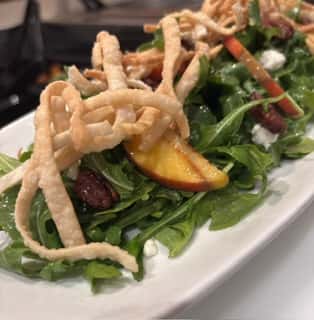 Grilled Peach & Arugula
