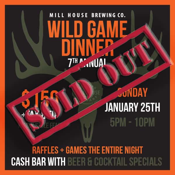 game dinner sold out flyer